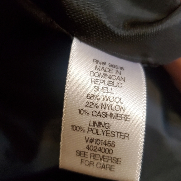 Coldwater creek . Military peacoat. Black gold hardware.  Wool cashmere. Sm/8 - Picture 10 of 11